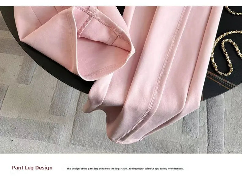 Sportswear Set Women's Autumn Winter Loose Slimming Sweatshirt Two-Piece