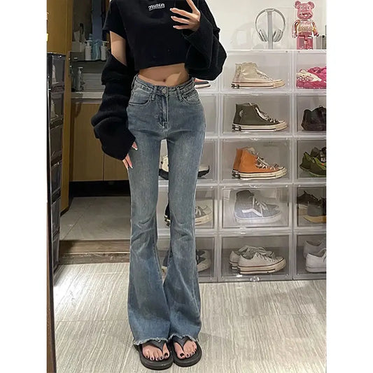 Waist American Jeans Women's Spring Autumn New Style Long