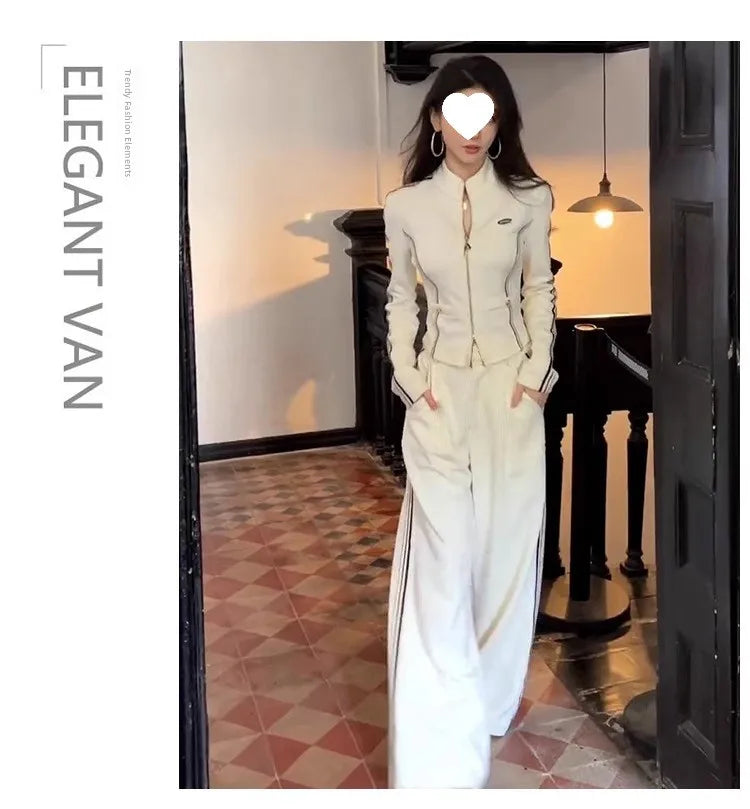 Women's Casual Sportswear Set Slimming High