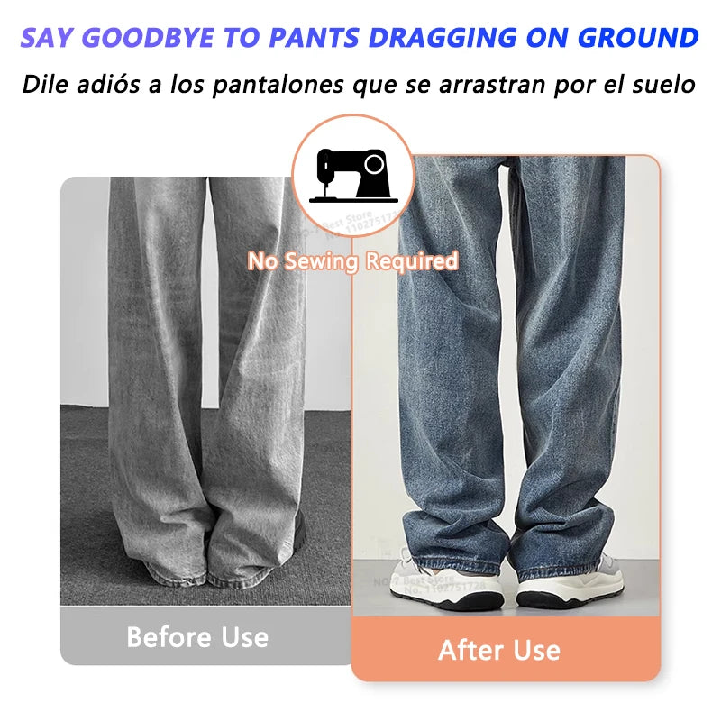 4~10PCS Invisible Leg Shortening Clip, Non-Slip Pants Edge Clip,