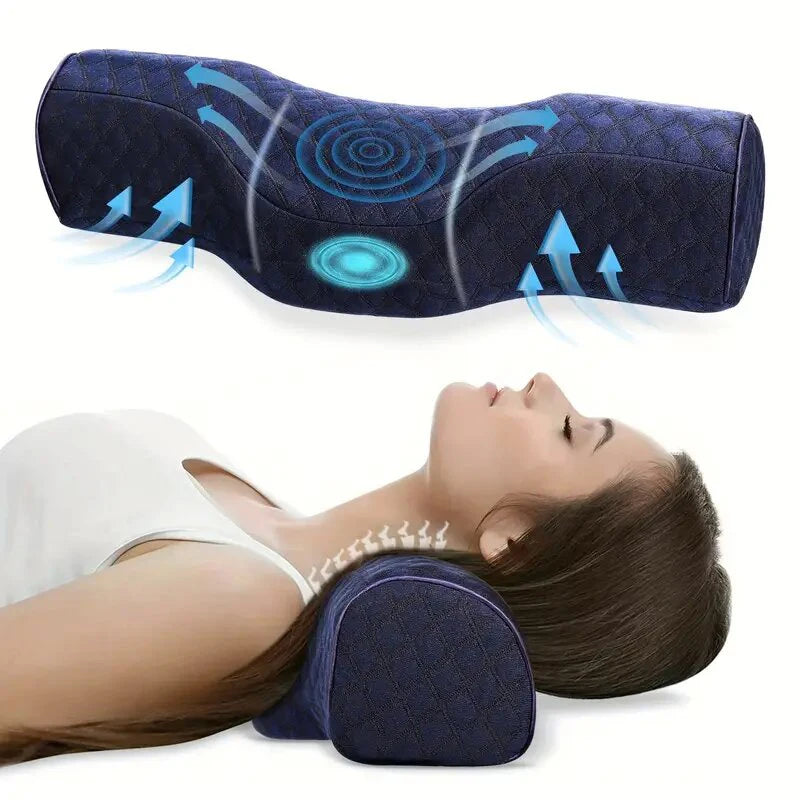 Relieve neck discomfort cervical pillow, head massager pillow