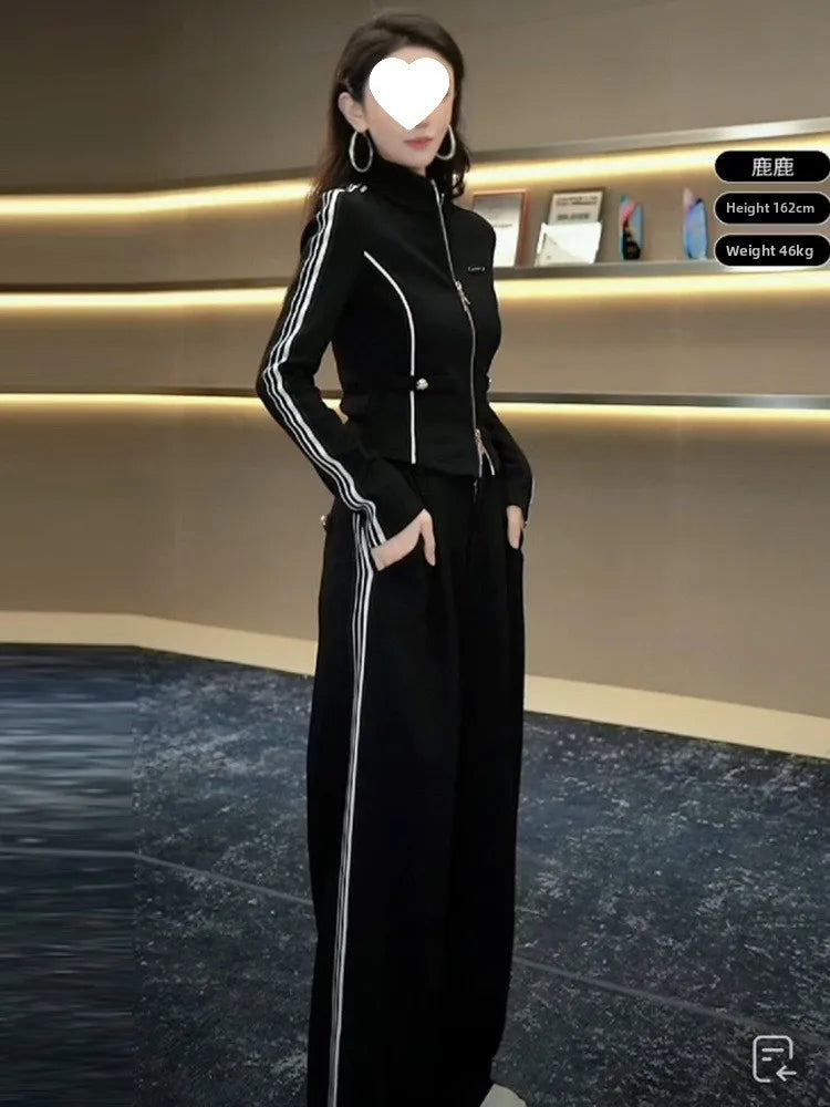 Women's Casual Sportswear Set Slimming High