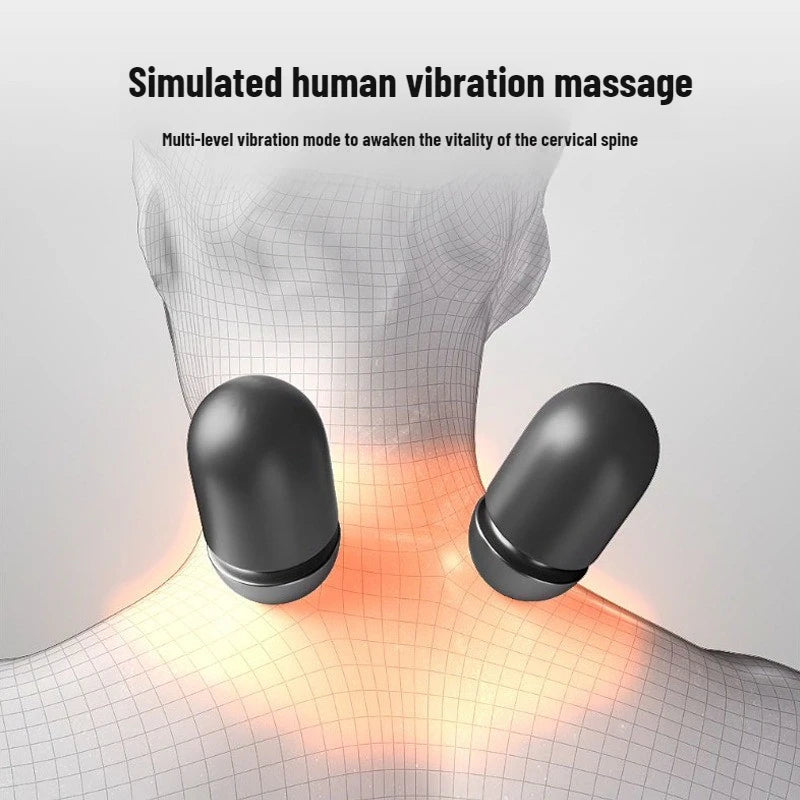 Electric Massager Cervical Pillow Hot Compress Vibration Massage