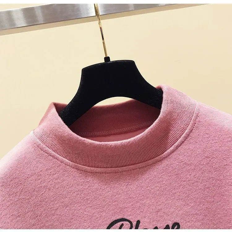 Casual Sweatshirt Set Women's Spring Thin Anti-Aging  Sporty Pants Two-Piece