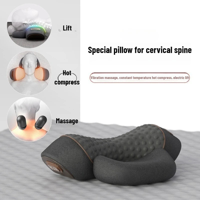 Electric Massager Cervical Pillow Hot Compress Vibration Massage