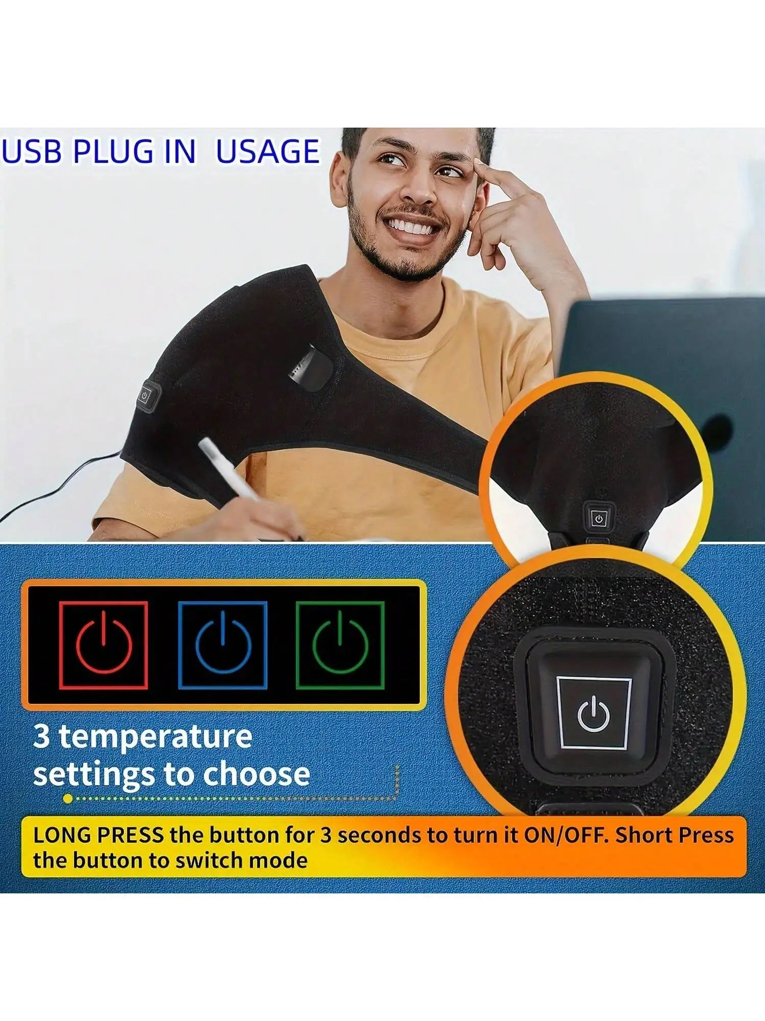 2026 USBElectric Heating Shoulder Massage Relaxation
