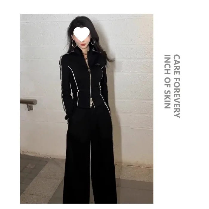 Women's Casual Sportswear Set Slimming High