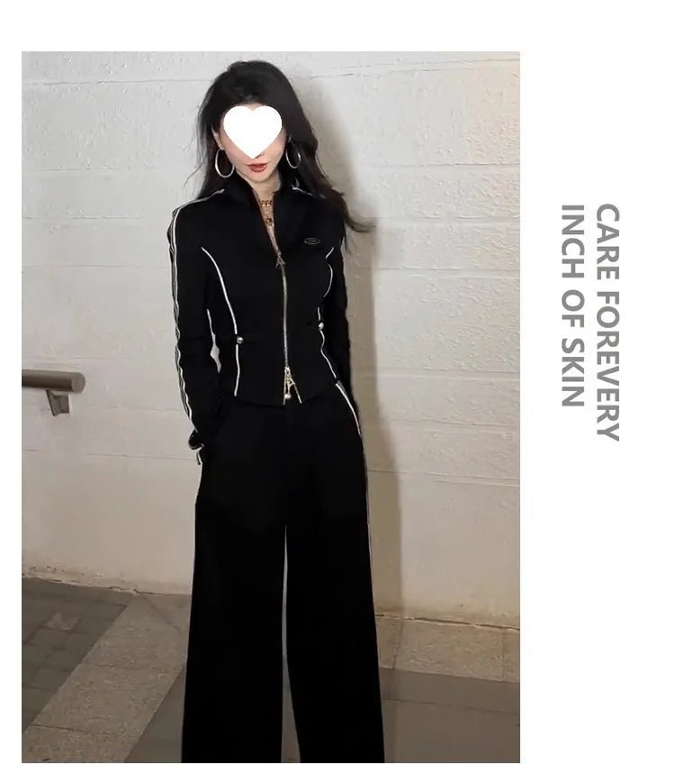 Women's Casual Sportswear Set Slimming High