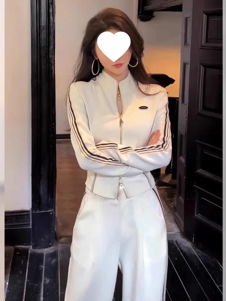 Women's Casual Sportswear Set Slimming High