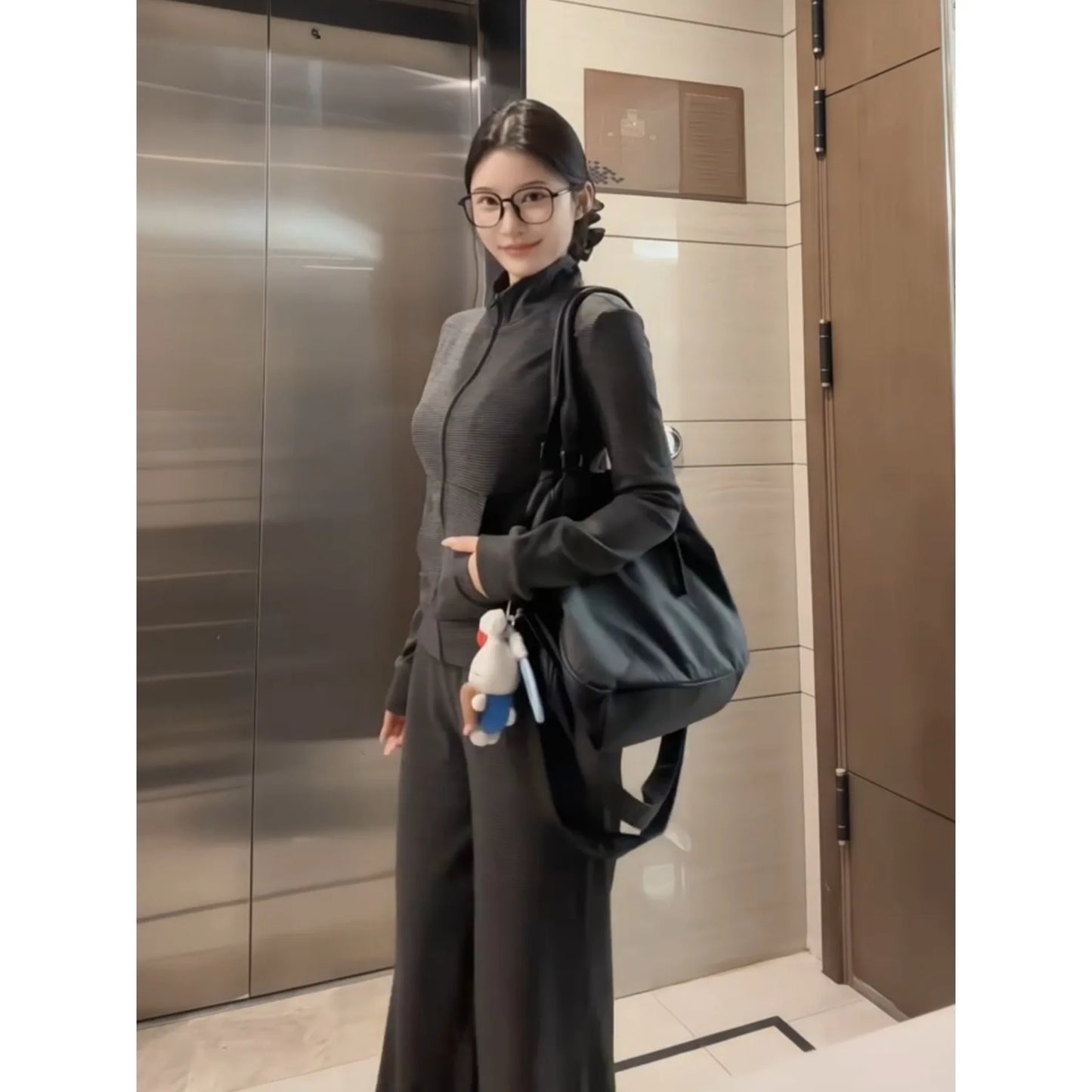 Casual Sportswear Set Women's Autumn Winter Slimming