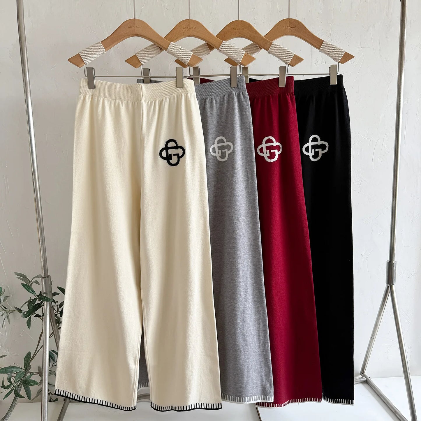 Women's Outfit Casual Sporty Wide Leg Pants Long Sleeve Comfortable Two Piece Suit