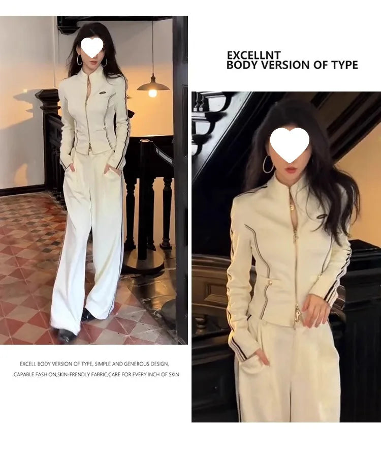 Women's Casual Sportswear Set Slimming High