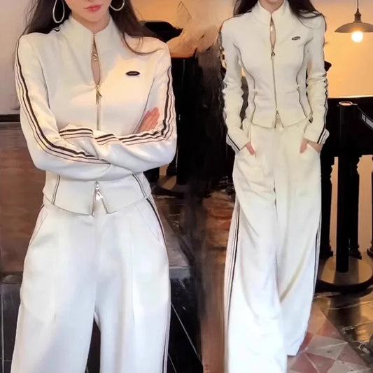 Women's Casual Sportswear Set Slimming High