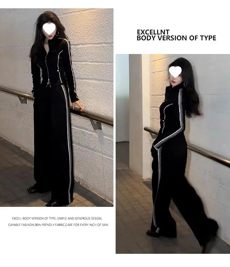 Women's Casual Sportswear Set Slimming High