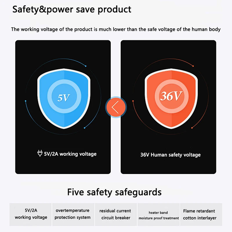 Heating Neck Pad Neck Vibration Massager 3 Temperature