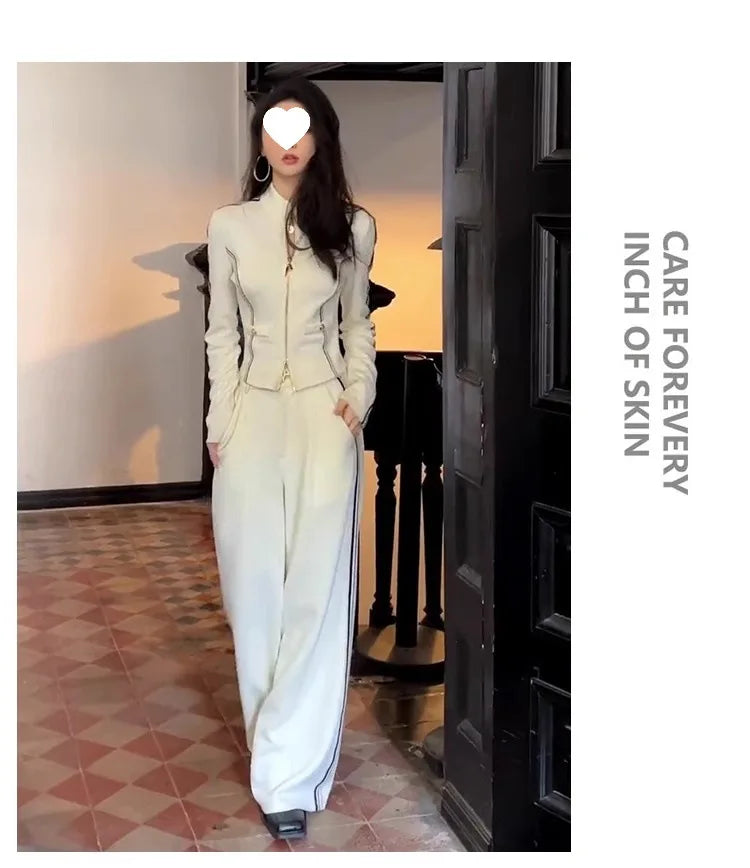 Women's Casual Sportswear Set Slimming High